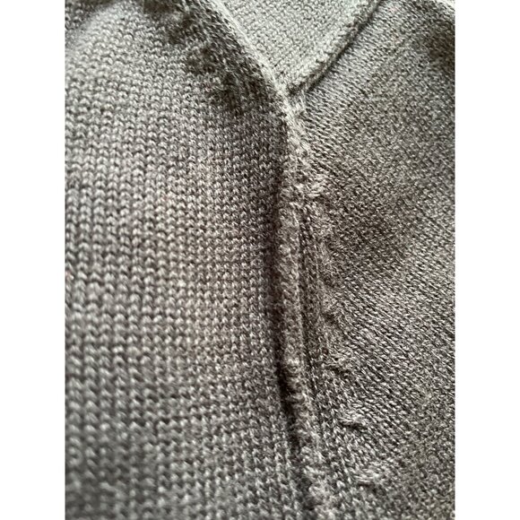 Express Mens Cardigan Sweater Black Button Up u Raised Seams XL - Picture 11 of 11